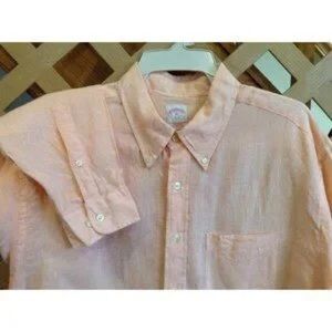 BROOKS BROTHERS,346, THE ORIGINAL POLO SHIRT, 100% LINEN SIZE XL #1059 (3)